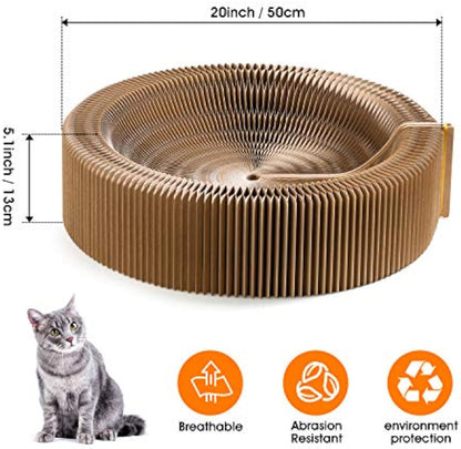 Round Cardboard Cat Scratcher Bed