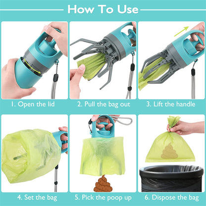 Claw Pooper Scooper with Bag Holder