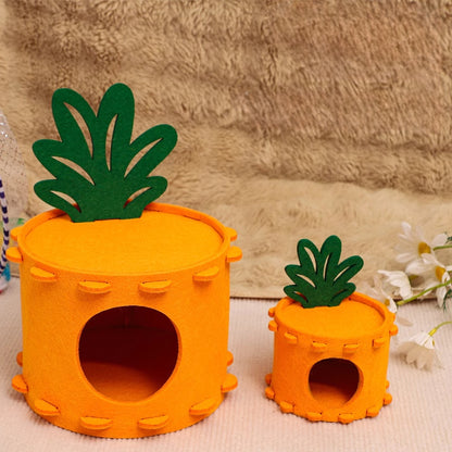 Felt Pineapple Hideout for Hamsters