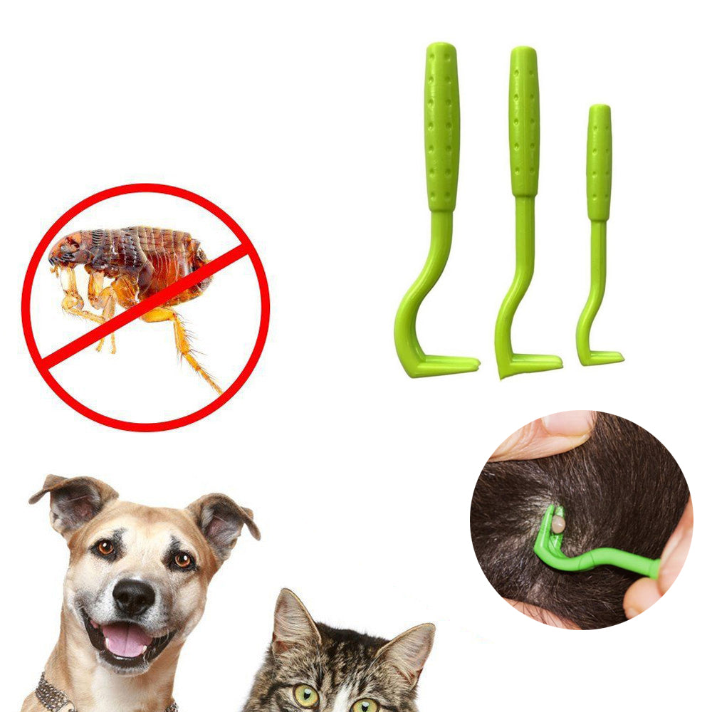 Tick remover hooks for dogs and cats