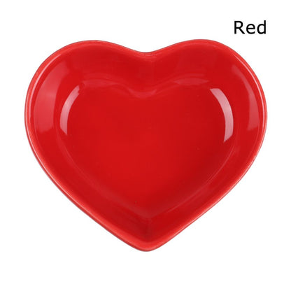 Heart-Shaped Ceramic Food Dish for Hamsters